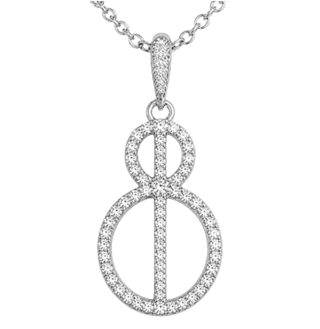 WHITE GOLD & DIAMOND NECKLACE