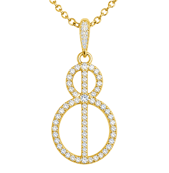 YELLOW GOLD & DIAMOND NECKLACE