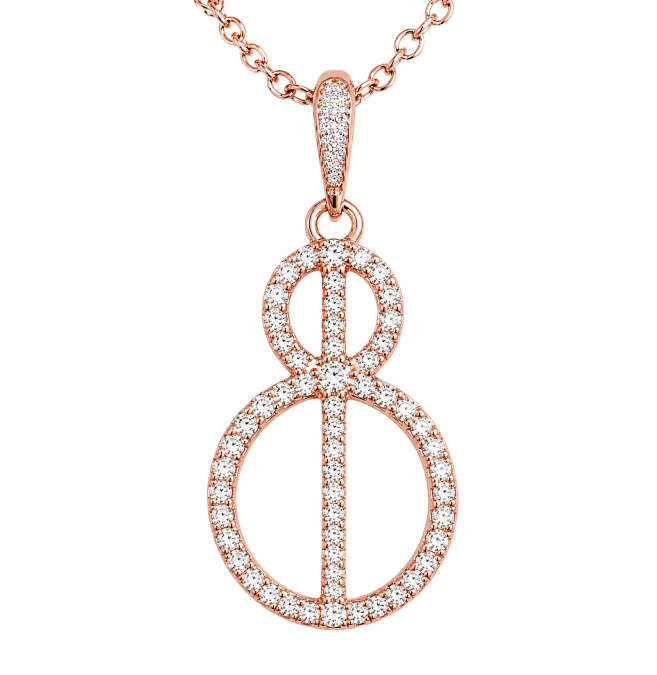 ROSE GOLD & DIAMOND NECKLACE