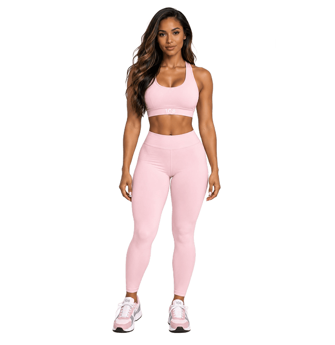 PINK FASHION BRA & PINK LEGGINGS