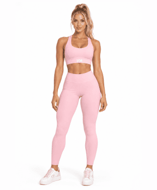 PINK BRA & PINK LEGGINGS